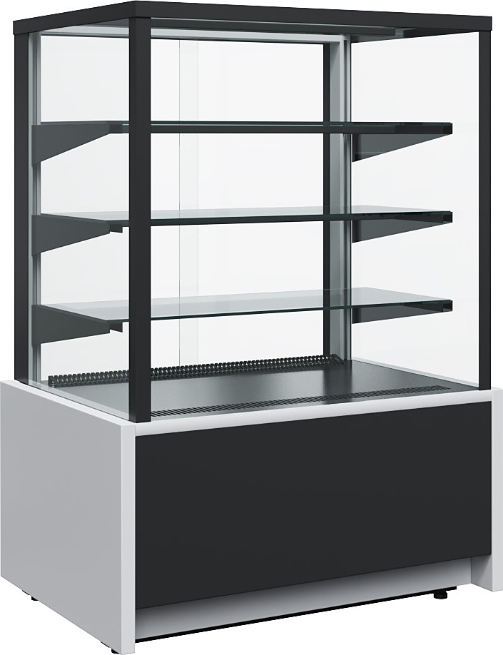 Витрина холодильная KC70 VM 0,9-1 LIGHT 9006-9005 (ВХСв-0,9д Carboma Cube ТЕХНО)